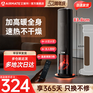 艾美特石墨烯壁炉暖风机家用取暖器卧室大空间电暖气节能sr113