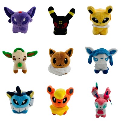 小精灵Q版伊布仙子伊布水伊布月伊布毛绒公仔玩具玩偶