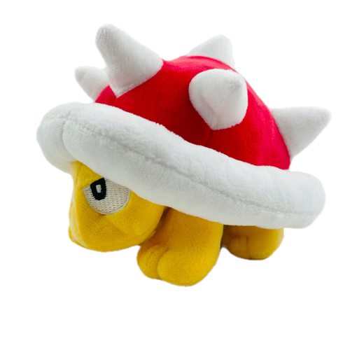 马里奥超级玛丽红刺龟红壳龟毛绒公仔玩具玩偶