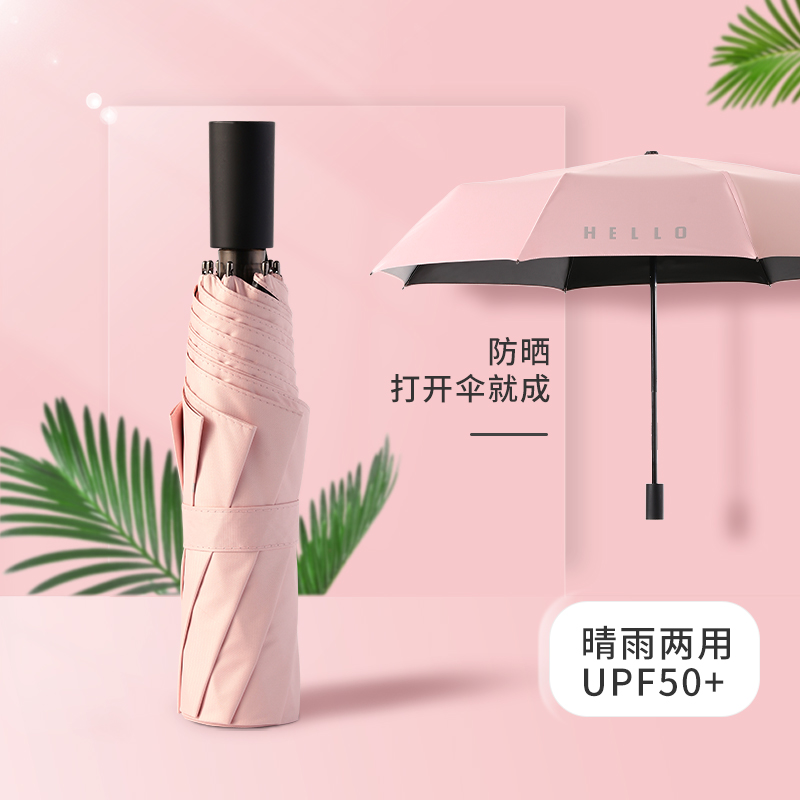 晴雨两用结实抗风手动防晒太阳伞
