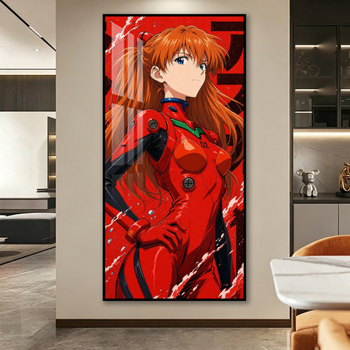 EVA新世纪福音战士装饰画明日香绫波丽动漫周边画电竞房网咖挂画