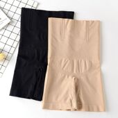 女士束腹美体塑身提臀安全裤 高腰平角内裤 女 无缝产后加大码 收腹裤