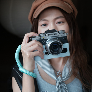 富士XT5保护套新品 晴天蓝xe5相机皮套xs20手绳相机套底座包相机套