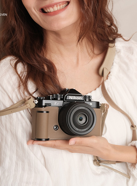 SVEN尼康ZF手柄皮套保护套相机套配件nikonzf相机防脱手底座真皮