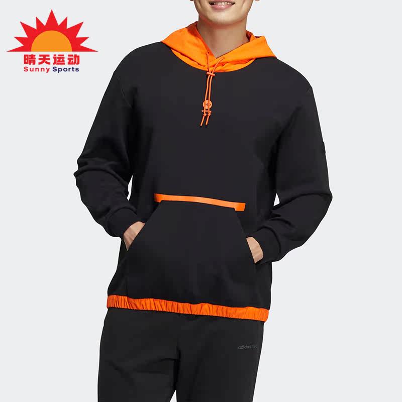 阿迪达斯休闲男子连帽套头卫衣