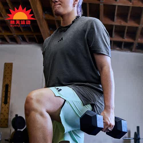 Adidas/阿迪达斯男士健身短袖