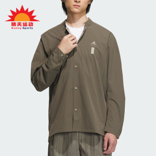 新款 春季 阿迪达斯正品 IW1511 武极运动长袖 衬衫 男士 Adidas