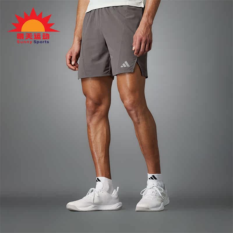 阿迪达斯男士修身健身短裤