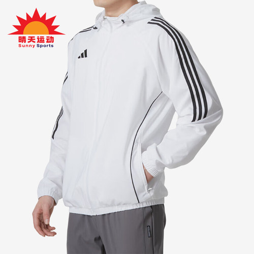 阿迪达斯男士宽松防风夹克外套
