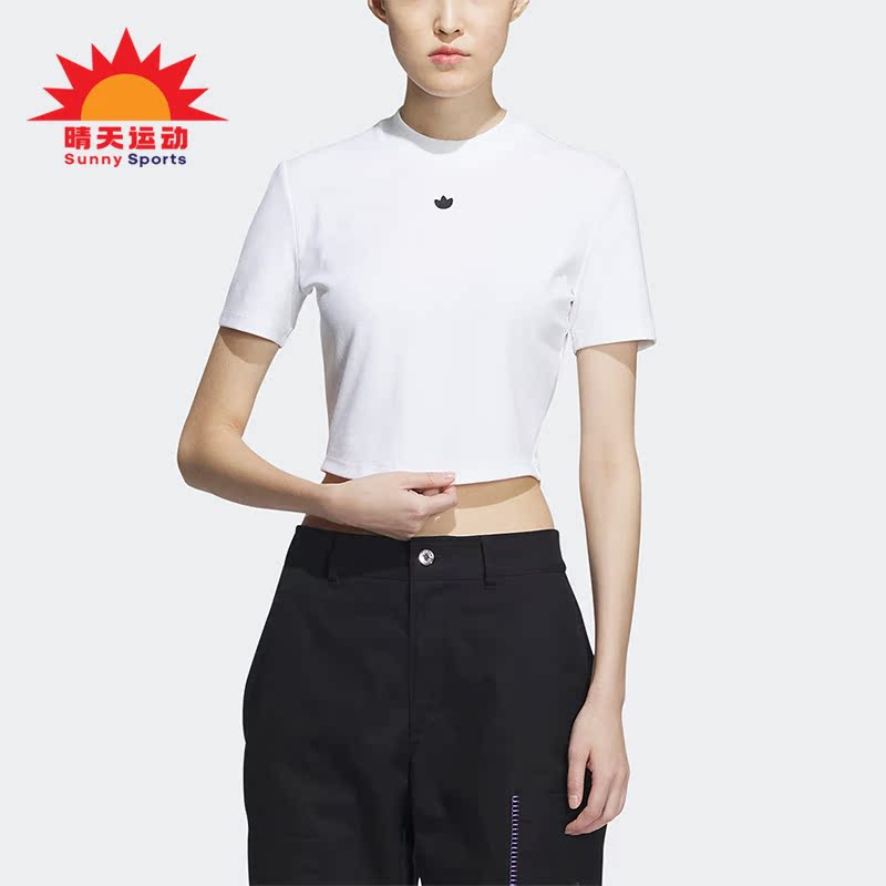阿迪达斯三叶草女子运动短袖T恤
