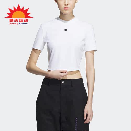 阿迪达斯三叶草女子运动短袖T恤