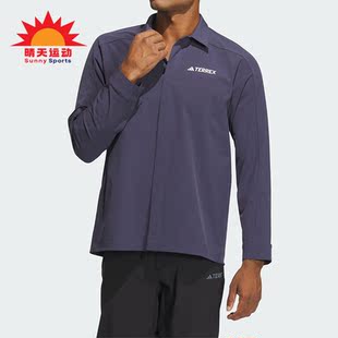 长袖 Adidas 衬衣IP0733 户外男士 SHIRT 阿迪达斯正品 AERORDY