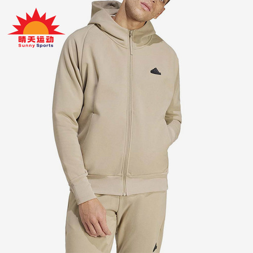 阿迪达斯男士运动休闲连帽外套