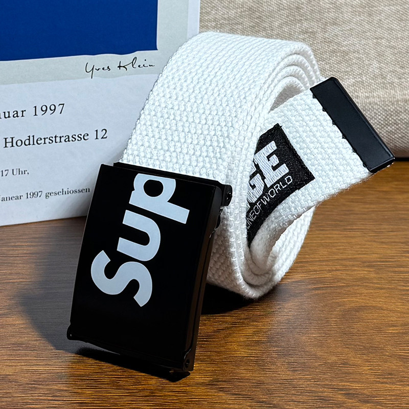 青少年腰带皮带男士学生韩版裤带个性百搭平滑简约休闲编织帆布带