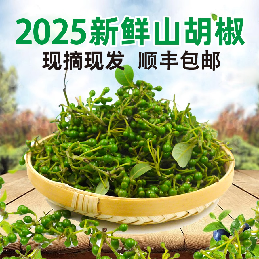 顺丰包邮现摘新鲜木姜子山胡椒