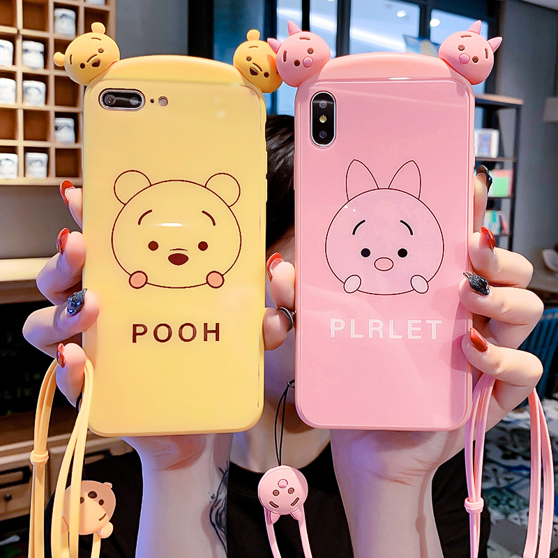 ÈÕº«¿¨Í¨¿É°®Æ»¹û8plusÊÖ»ú¿Ç´´ÒâÁ¢ÌåſſÐÜiPhoneX/XrÈ«°ü·Àˤ²£Á§XsMax´ø¹ÒÉþ7plus¸öÐÔ³±ÅÆ6spÅ®¿î±£»¤Ì×