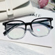 目里目外54mm渐变黑色大框文艺带鼻托近视眼镜女显瘦可配防蓝光镜
