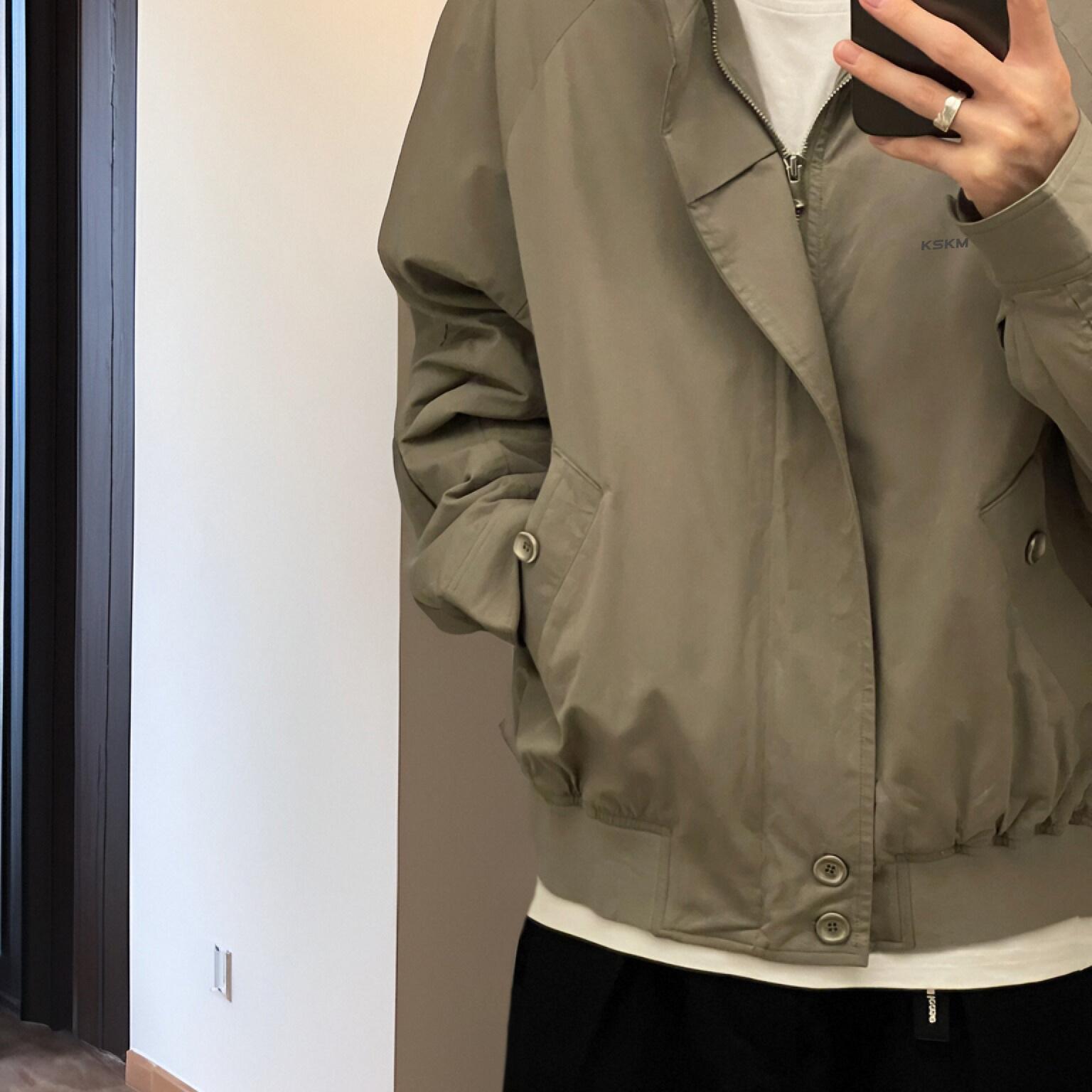 卡盛KSKM灰色简约通勤外套