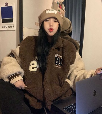 美式复古加厚羊羔卡盛秋冬季