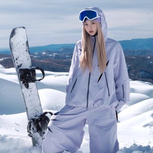 卡盛紫色滑雪服套装女2025秋冬新款超好看防风防水防寒单双板雪服