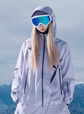 卡盛紫色滑雪服套装女2026秋冬新款超好看防风防水防寒单双板雪服