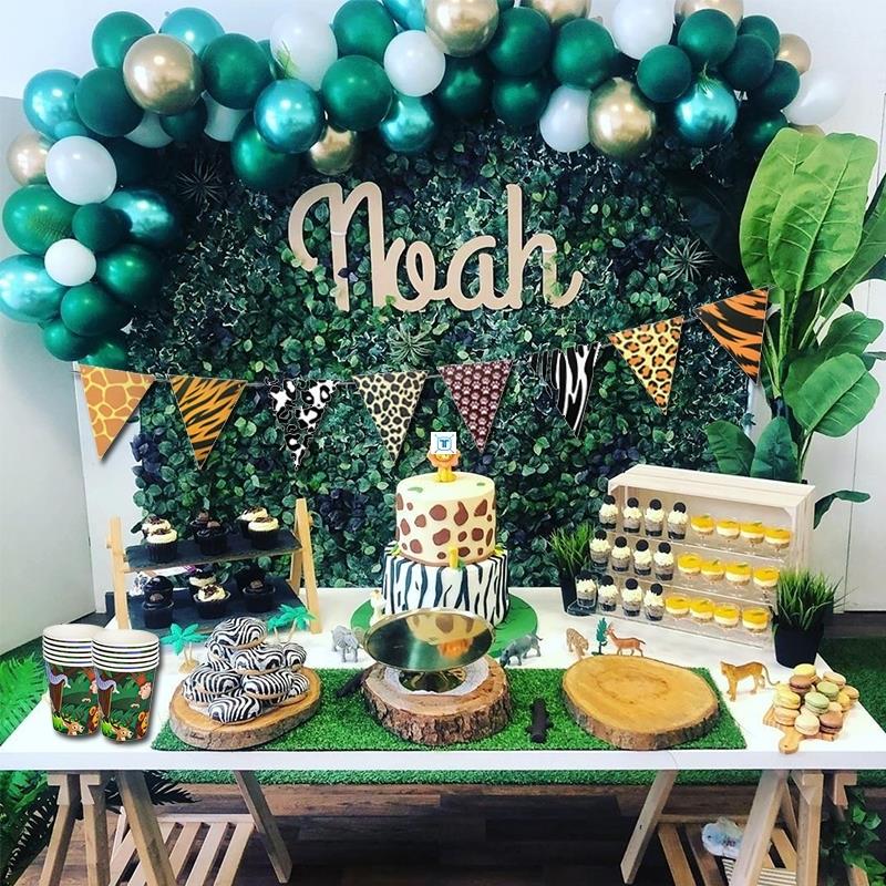 Jungle Party Decoration Animal Banner Safari Birthday