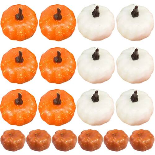 Mini Artificial Pumpkin Halloween DIY Decorations Simulated