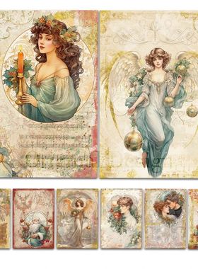 Rice Paper Original Design WuleeGifts Christmas A Retro Scra