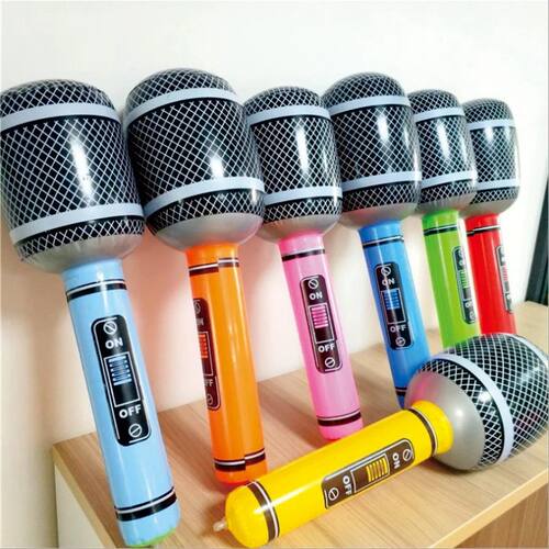 Microphone Balloons Karaoke Inflatable Speaker For 80s 90s P