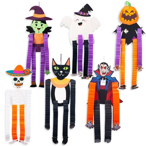 Halloween Hanging Decoration Paper Door Hanger Pumpkin Ghost