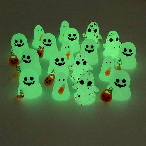 Halloween Glowing Ghost Resin Ornament  Terrifying Atmospher