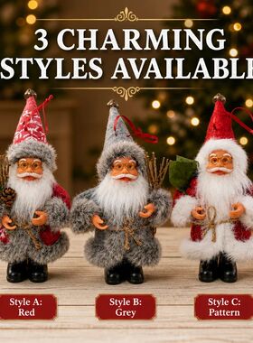Christmas Old Man Pendant Nordic Christmas Vintage Glasses H