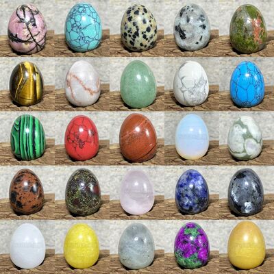 EG1-7 Yoni Egg Healing Crystal Stone Natural Gems Chakra Yog