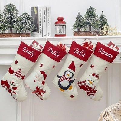 Personalised Christmas Stocking Christmas Embroidered Xmas S