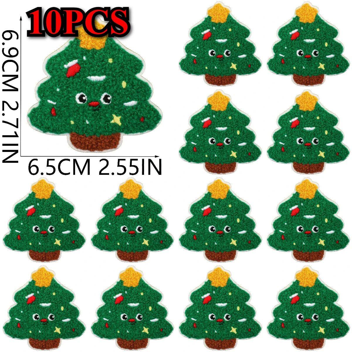 1/10Pcs Elk embroidery patch Christmas Day decoration Comput