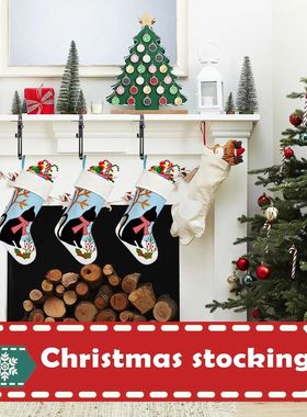 Christmas Stocking Pet Theme Rustic Festive Ornament Firepla