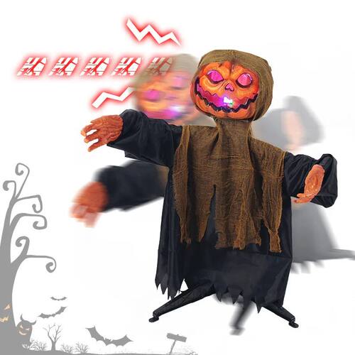 Halloween Standing Swing Pumpkin Ghost Electric Induction Gl