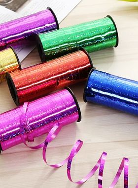 100yards 4mm Metallic Ribbon christmas decoration Birthday P