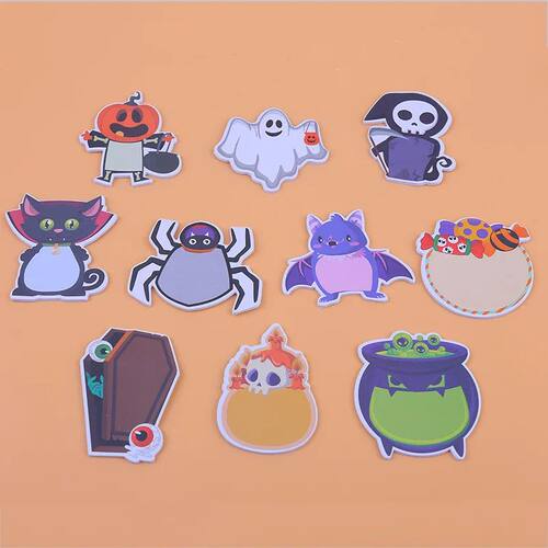 200Pages Halloween Theme Memo Pads Set Sticky Notes Statione