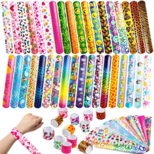 60Pcs for Slap Kids Bracelets Wristbands Ani with Bulk