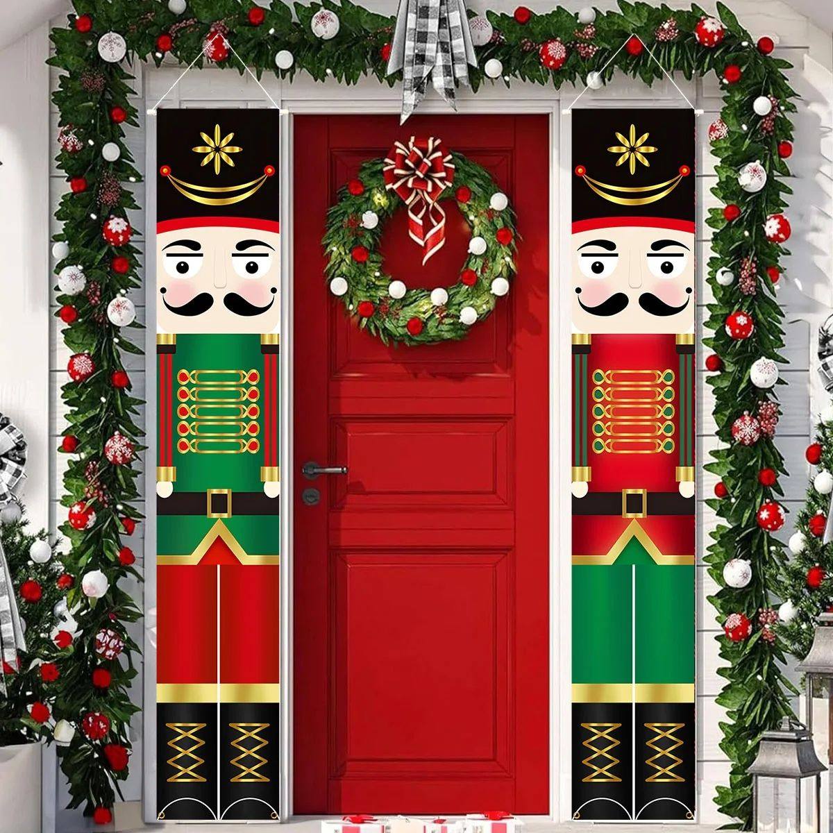 Nutcracker Soldier Door Banner Decor Christmas Decorations f