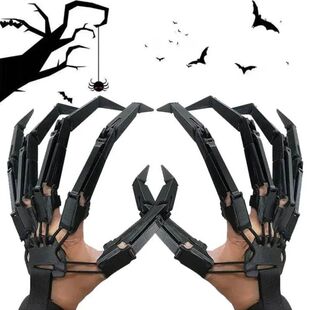Halloween Articulated Fingers Scary Fake Fingers Skeleton Ha