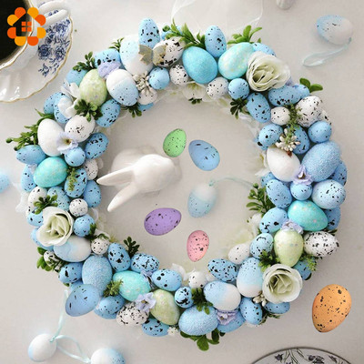 Easter Foam Spotted Egg Garland Decoration Pigeon Egg DIY