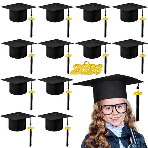 2-12 pcs Preschool Grad Caps Bulk Kindergarten Graduation Ca