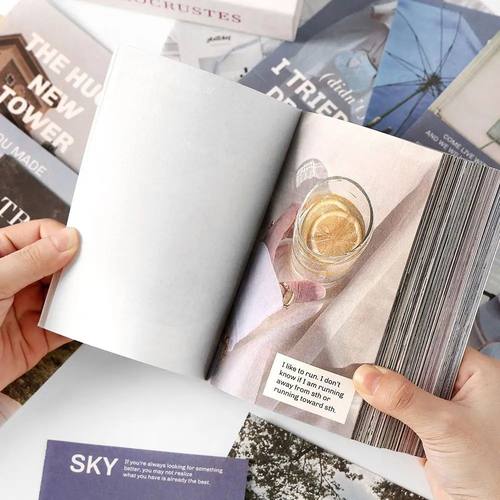 50 sheets Junk Journal School Stationery Supplies Landscape