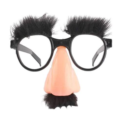 Halloween Disguise Glasses and Mustache Funny Big Nose Festi
