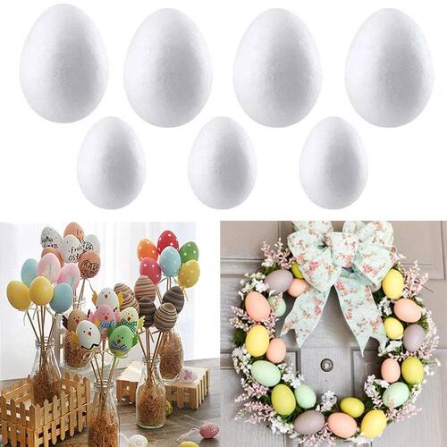 50pcs Easter Decoration Foam Eggs Kids Favors Gifts DIY Pain
