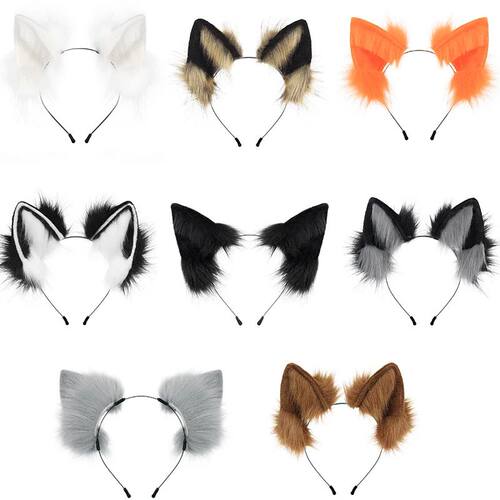 Halloween New Anime Headdress Handmade Simulation Wolf Ears