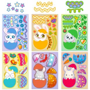 Your Bunny Mak Make Eggs Stickers Easter Sheets Own