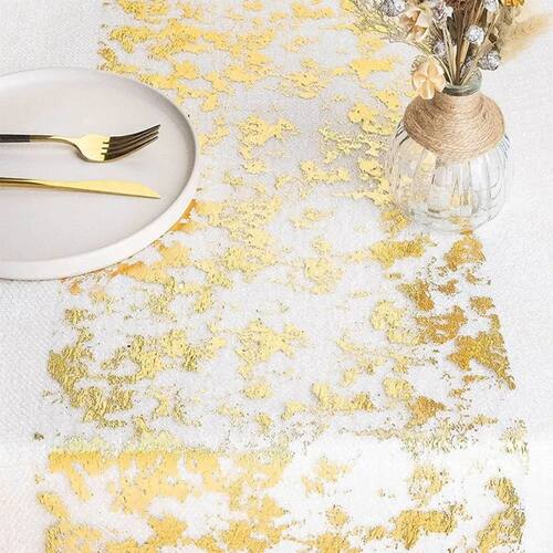 Sparkle Metallic Table Runner Glitter Sequin Thin Christmas